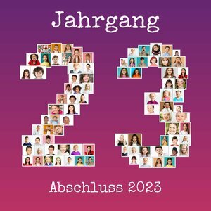 Abschluss-Collage mit Jahrgangszahl - Perfekt als Erinnerungsgeschenk! Abschluss-Collage mit Jahrgangszahl - Perfekt als Erinnerungsgeschenk!