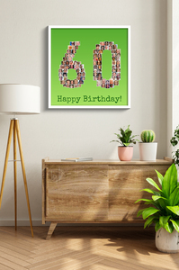 Zahlencollage auf hochwertigem Alu-Dibond zum Geburtstag verschenken Zahlencollage auf hochwertigem Alu-Dibond zum Geburtstag verschenken