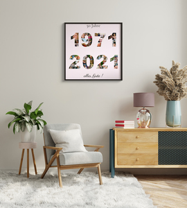 Individuelle Fotogeschenke – Collage mit Jahreszahlen Individuelle Fotogeschenke – Collage mit Jahreszahlen