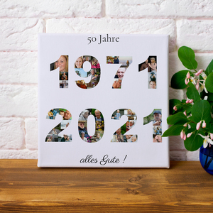 Individuelle Fotogeschenke – Collage mit Jahreszahlen Individuelle Fotogeschenke – Collage mit Jahreszahlen