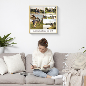 Fotogeschenk für Opa: quadratische Postercollage mit individuellem Text Fotogeschenk für Opa: quadratische Postercollage mit individuellem Text