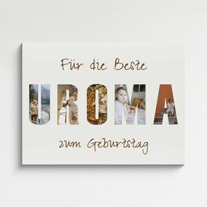 Geschenkidee zum Geburtstag - Buchstabencollage für Uroma. Geschenkidee zum Geburtstag - Buchstabencollage für Uroma.