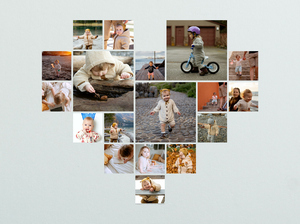 Fotogeschenk für Ihre Liebsten - Fotocollage in Herzform (Acrylglas) Fotogeschenk für Ihre Liebsten - Fotocollage in Herzform (Acrylglas)