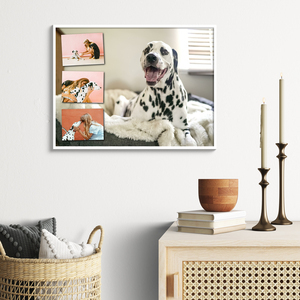 Collage mit Ihrem Lieblingsfoto als Hintergrundbild – 30x40cm Alu-Dibond Collage mit Ihrem Lieblingsfoto als Hintergrundbild – 30x40cm Alu-Dibond