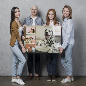 Collage mit Ihrem Lieblingsfoto als Hintergrundbild – 30x40cm Alu-Dibond Collage mit Ihrem Lieblingsfoto als Hintergrundbild – 30x40cm Alu-Dibond