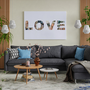 Fotogeschenk zur Hochzeit oder zum Jahrestag - Schriftzug „LOVE" Fotogeschenk zur Hochzeit oder zum Jahrestag - Schriftzug „LOVE"