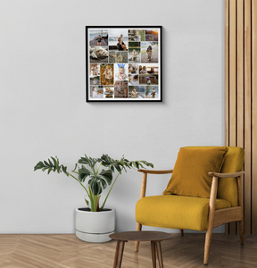 Fotocollage „Familie“ mit 22 Bildern – quadratisches Poster 50x50cm Fotocollage „Familie“ mit 22 Bildern – quadratisches Poster 50x50cm