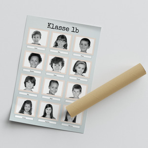 Kreiere deine eigene Retro-Schwarz-Weiß-Klassenfoto-Collage mit Namen der Kinder! Kreiere deine eigene Retro-Schwarz-Weiß-Klassenfoto-Collage mit Namen der Kinder!