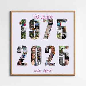 Individuelle Fotogeschenke – Collage mit Jahreszahlen Individuelle Fotogeschenke – Collage mit Jahreszahlen