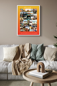 Fotocollage „Freunde“ mit individueller Botschaft – Hochformat 30x40cm Fotocollage „Freunde“ mit individueller Botschaft – Hochformat 30x40cm