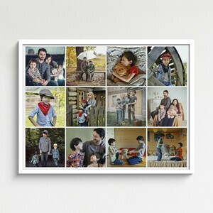 Fotocollage klassisches Raster-Layout – Querformat für 3 x 4 Fotos Fotocollage klassisches Raster-Layout – Querformat für 3 x 4 Fotos