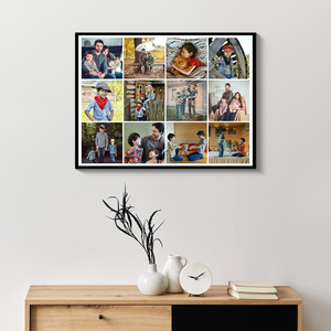 Fotocollage klassisches Raster-Layout – Querformat für 3 x 4 Fotos Fotocollage klassisches Raster-Layout – Querformat für 3 x 4 Fotos