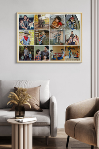 Fotocollage klassisches Raster-Layout – Querformat für 3 x 4 Fotos Fotocollage klassisches Raster-Layout – Querformat für 3 x 4 Fotos