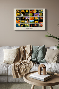 Postercollage mit individuellem Text – Raster mit 6x5 Fotos Postercollage mit individuellem Text – Raster mit 6x5 Fotos