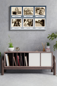 Collage mit 6 Fotos im Retrostil – Poster 30x45cm im Querformat Collage mit 6 Fotos im Retrostil – Poster 30x45cm im Querformat