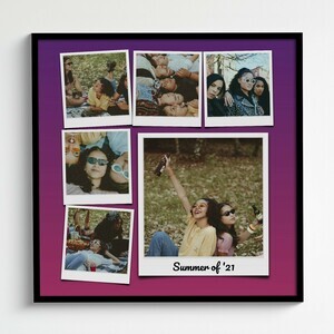 Verspielte Fotocollage mit individuellem Hintergrund Verspielte Fotocollage mit individuellem Hintergrund