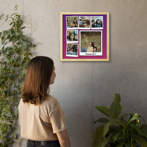 Verspielte Fotocollage mit individuellem Hintergrund Verspielte Fotocollage mit individuellem Hintergrund