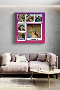 Verspielte Fotocollage mit individuellem Hintergrund Verspielte Fotocollage mit individuellem Hintergrund