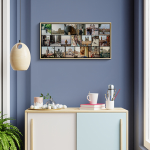 Fotocollage für Ihre Urlaubsfotos – extrabreites Format 100x50cm Fotocollage für Ihre Urlaubsfotos – extrabreites Format 100x50cm