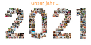 Fotocollage als Jahreszahl mit Ihren schönsten Urlaubsfotos Fotocollage als Jahreszahl mit Ihren schönsten Urlaubsfotos