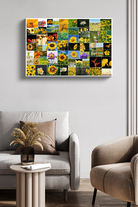 Fotocollage mit 61 Bildern in wilder Anordnung – Poster 50x75cm Fotocollage mit 61 Bildern in wilder Anordnung – Poster 50x75cm