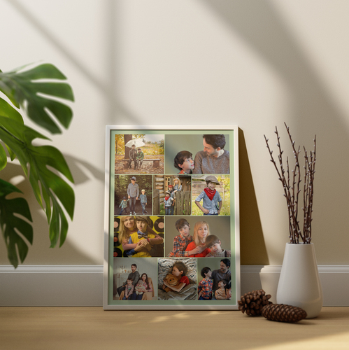 Fotocollage „Du & Ich“ auf Poster – im Hochformat 30x45cm
