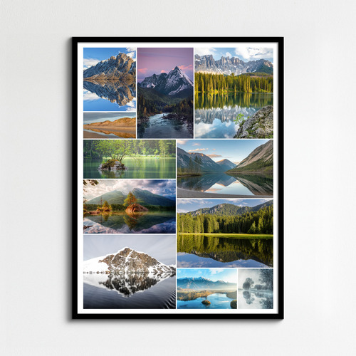 Landschafts-Fotocollage: Gestalte deine Strände, Seen & Berge – jetzt im Premiumdruck