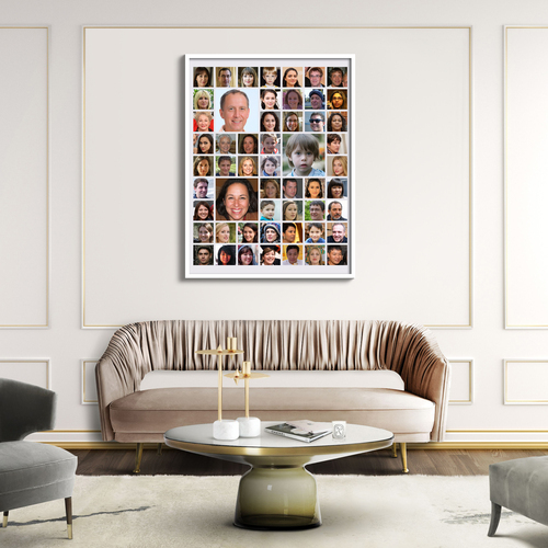 Fotocollage – quadratische Fotos im Raster-Layout mit Variation
