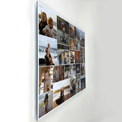 Fotocollage auf Alu-Dibond: Wand